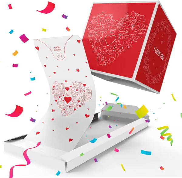 ✨Christmas Exploding Confetti Surprise Box Card – 3D Pop-Up Holiday Gift Box 🎄✨
