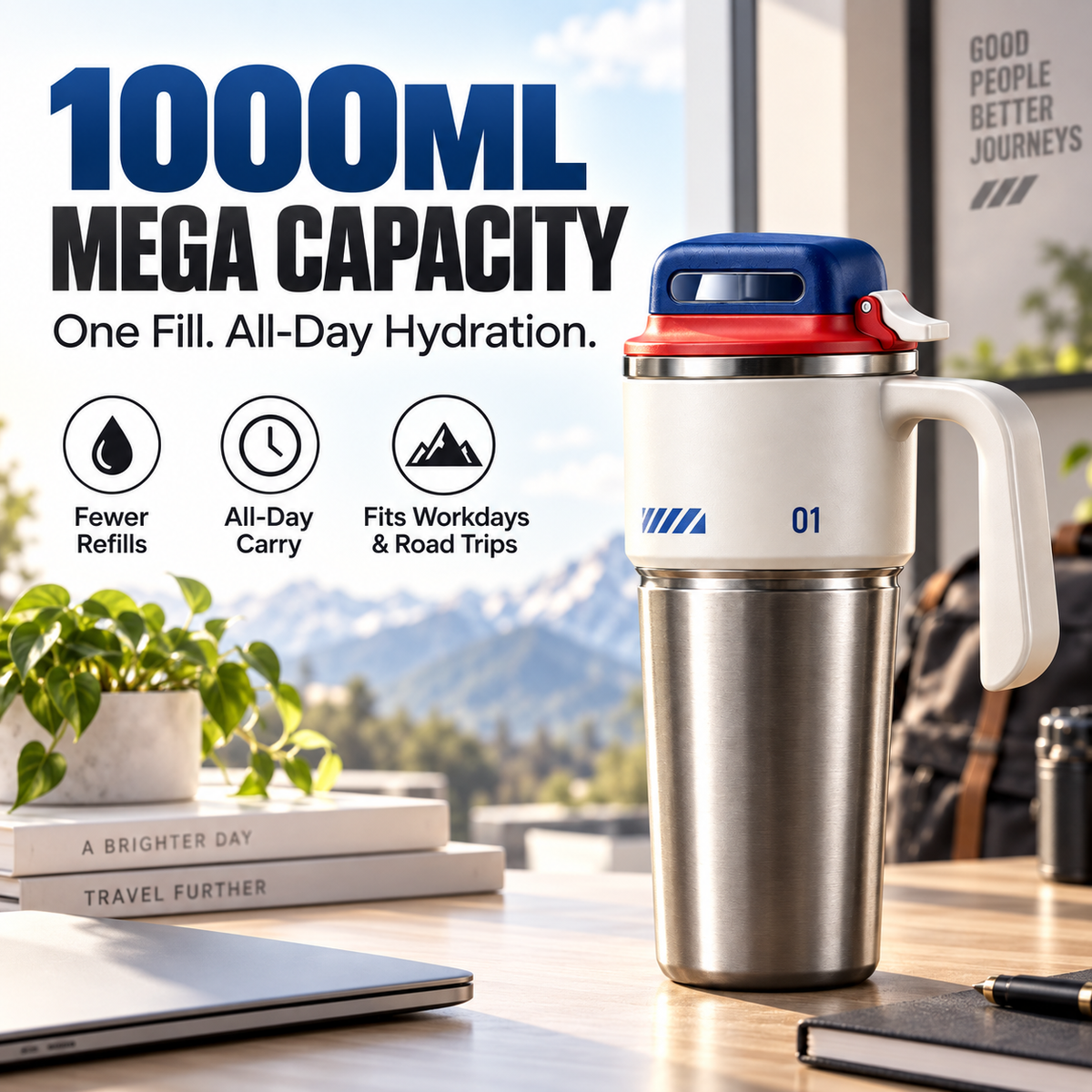 The Ultimate Hydration Upgrade: 24-Hour Ice Cold, 12-Hour Piping Hot