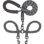 Dual Dog Leash No-Pull System – 360° Swivel Double Leash with Padded Comfort Handle
