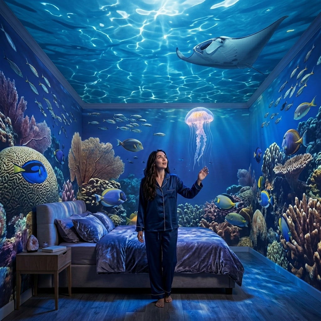 ✨Last day Promotion🎉5D Galaxy Ocean Projector for Bedroom