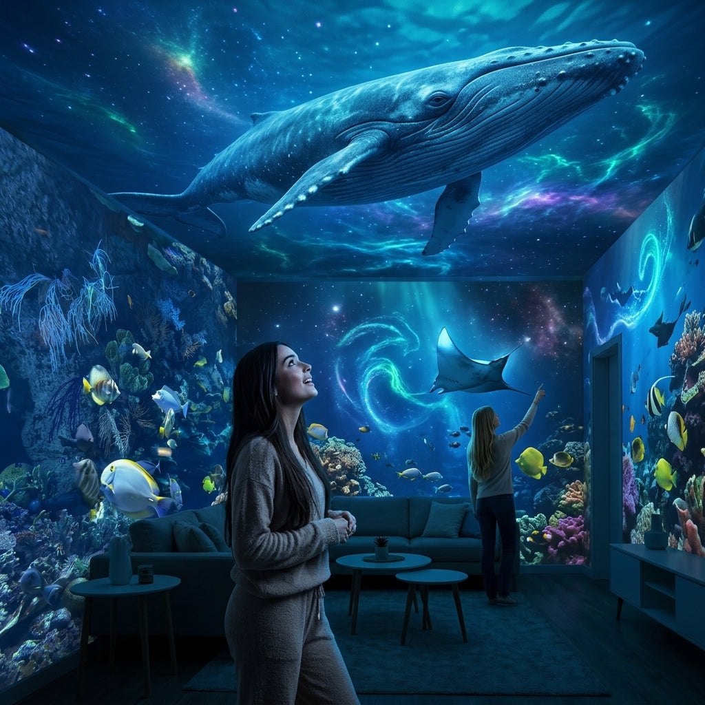 ✨Last day Promotion🎉5D Galaxy Ocean Projector for Bedroom