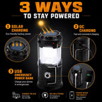 2-in-1 Solar & USB Rechargeable LED Lantern – Portable Light for Camping & Power Outages (4-Pack)