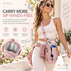 Hands-Free Tumbler Crossbody Bag: 2-in-1 Phone Wallet & Water Bottle Carrier
