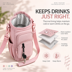 Hands-Free Tumbler Crossbody Bag: 2-in-1 Phone Wallet & Water Bottle Carrier