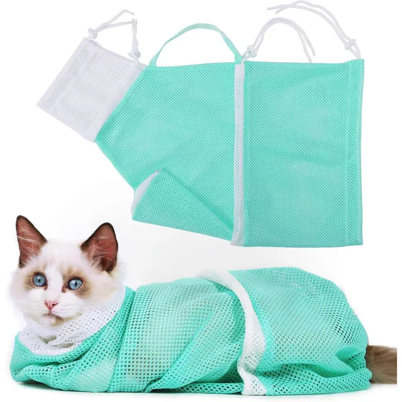 Anti-Scratch Cat Bathing Restraint Bag: Stress-Free Grooming & Nail Trimming Bag