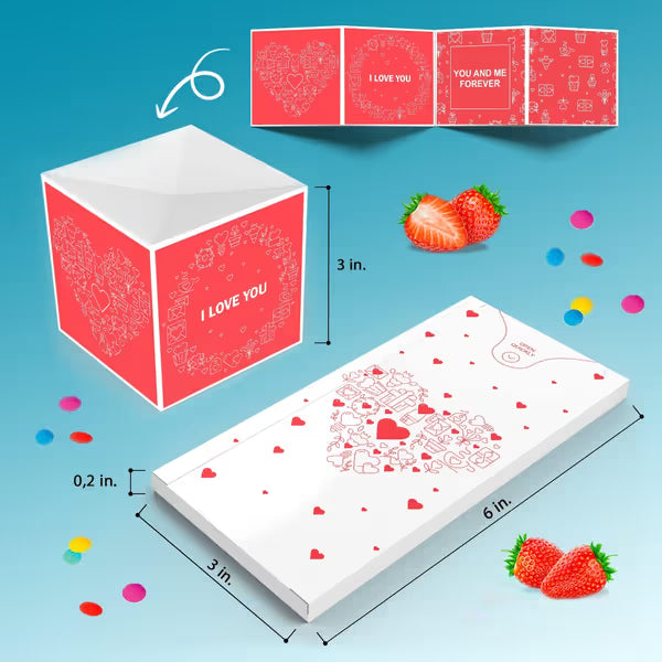 ✨Christmas Exploding Confetti Surprise Box Card – 3D Pop-Up Holiday Gift Box 🎄✨