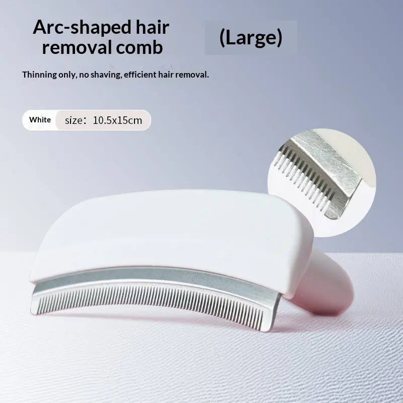 2-in-1 Pet Grooming Undercoat Rake & Loose Hair Deshedding Brush