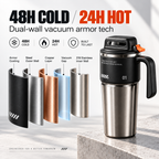 The Ultimate Hydration Upgrade: 24-Hour Ice Cold, 12-Hour Piping Hot