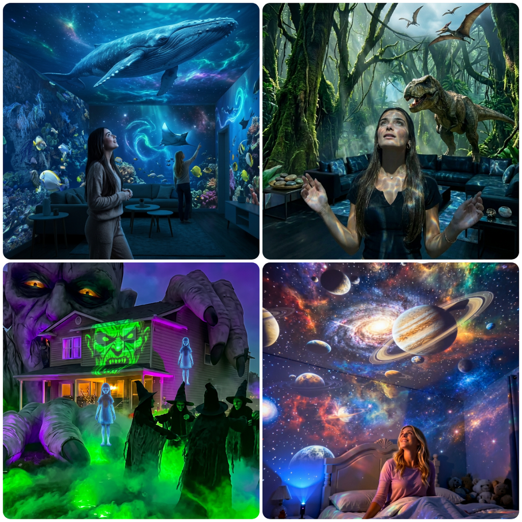 ✨Last day Promotion🎉5D Galaxy Ocean Projector for Bedroom