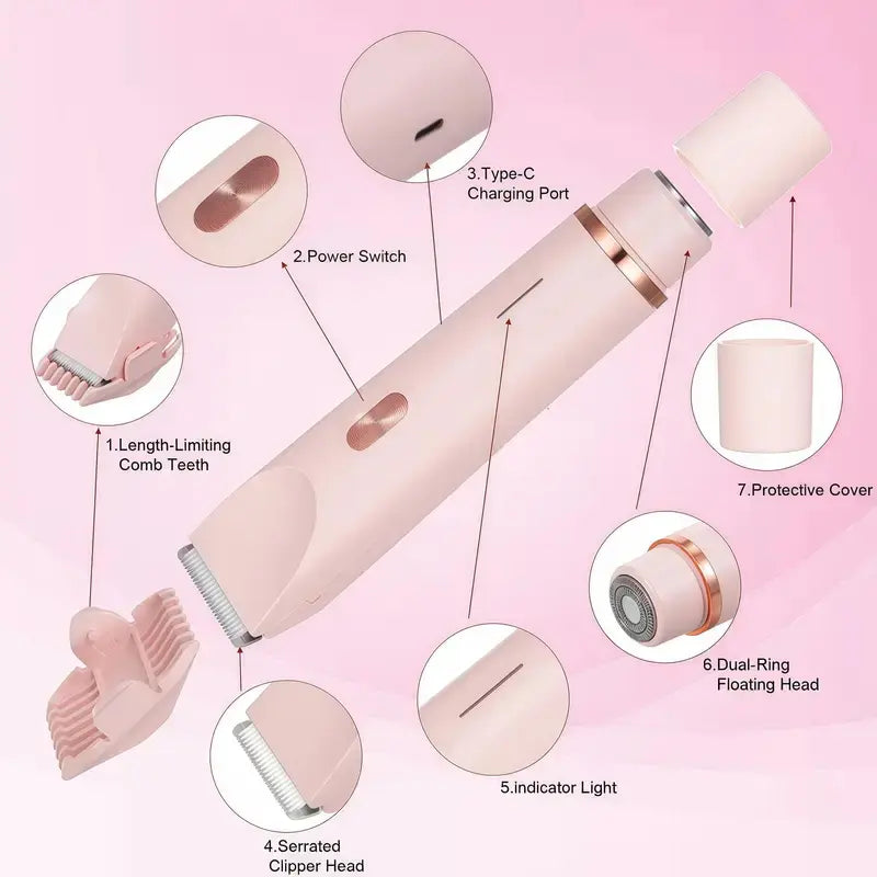 Next-Gen 2-in-1 Cordless Shaver (2026 Edition) – Precision Ceramic Blades for Face & Body