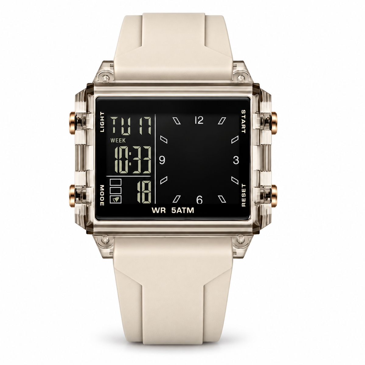🔥Analog-Digital Sport Watch – Waterproof, Luminous & Multi-Function