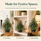 DIY Mini Crystal Christmas Tree Kit: Complete Tabletop Craft Set with Angel Topper