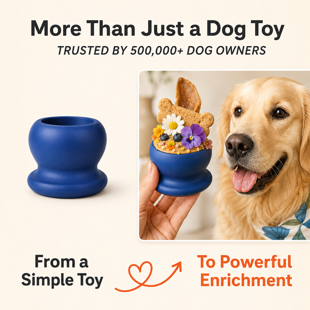 Durable Fillable Dog Chew Bone – Freezable Treat Dispenser for Aggressive Chewers
