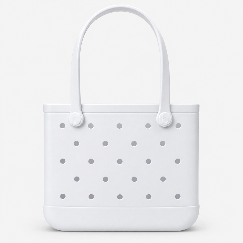 Small EVA Rubber Beach Tote Bag – Waterproof & Washable Open Carryall