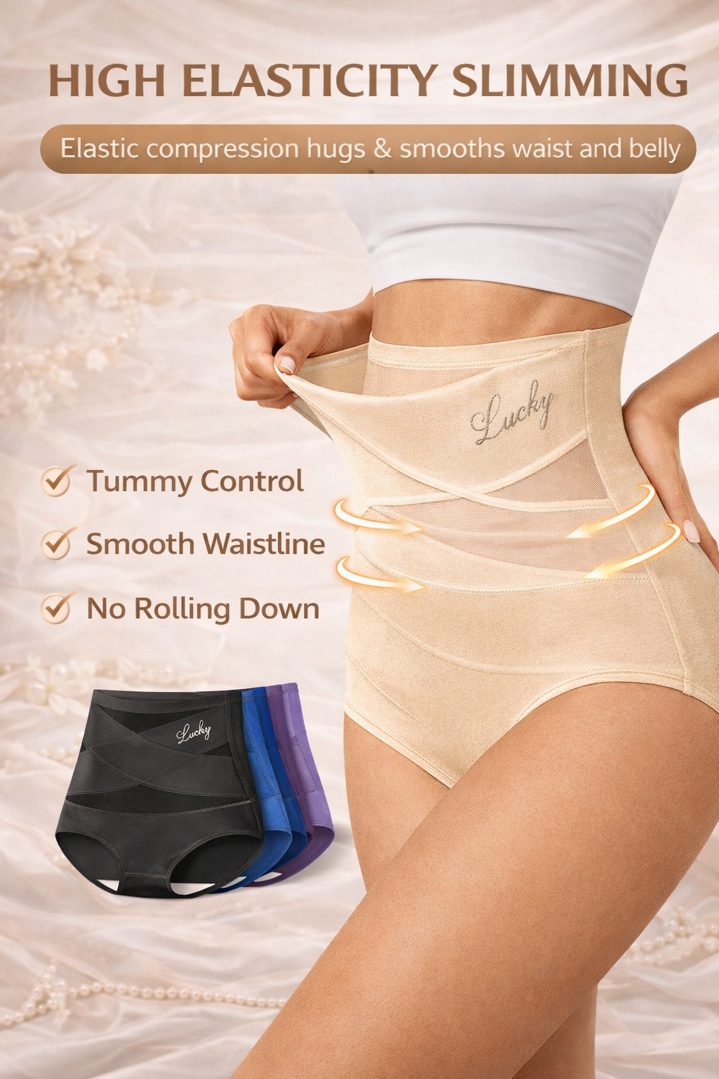 High-Waist Tummy Control Seamless Shaping Panties