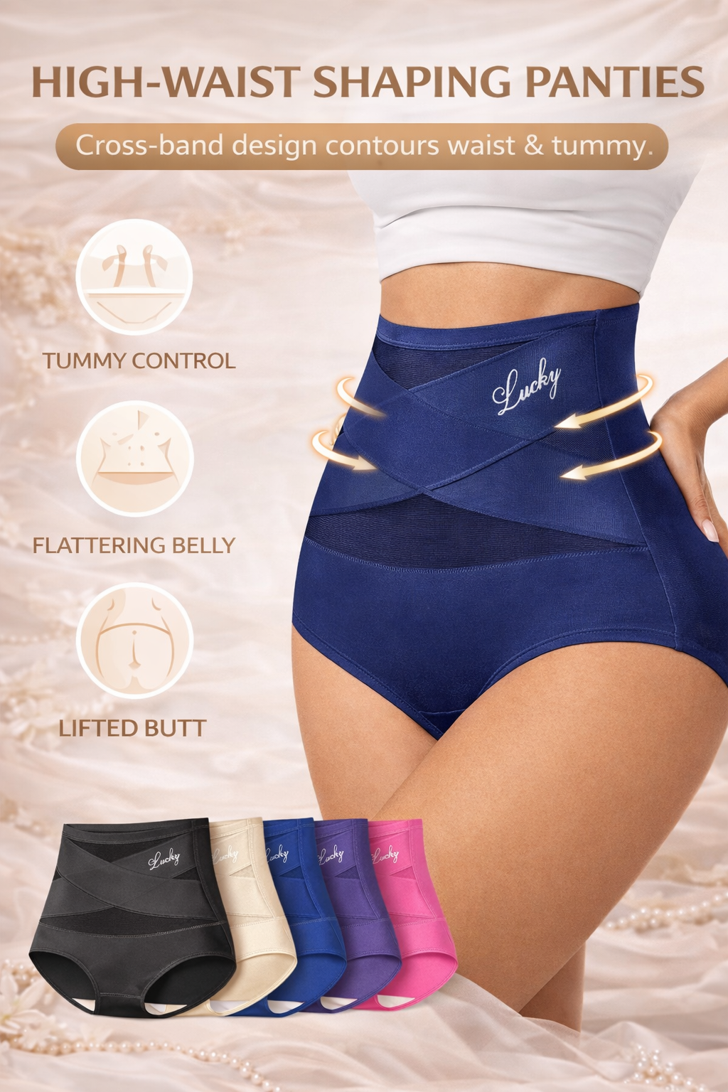High-Waist Tummy Control Seamless Shaping Panties