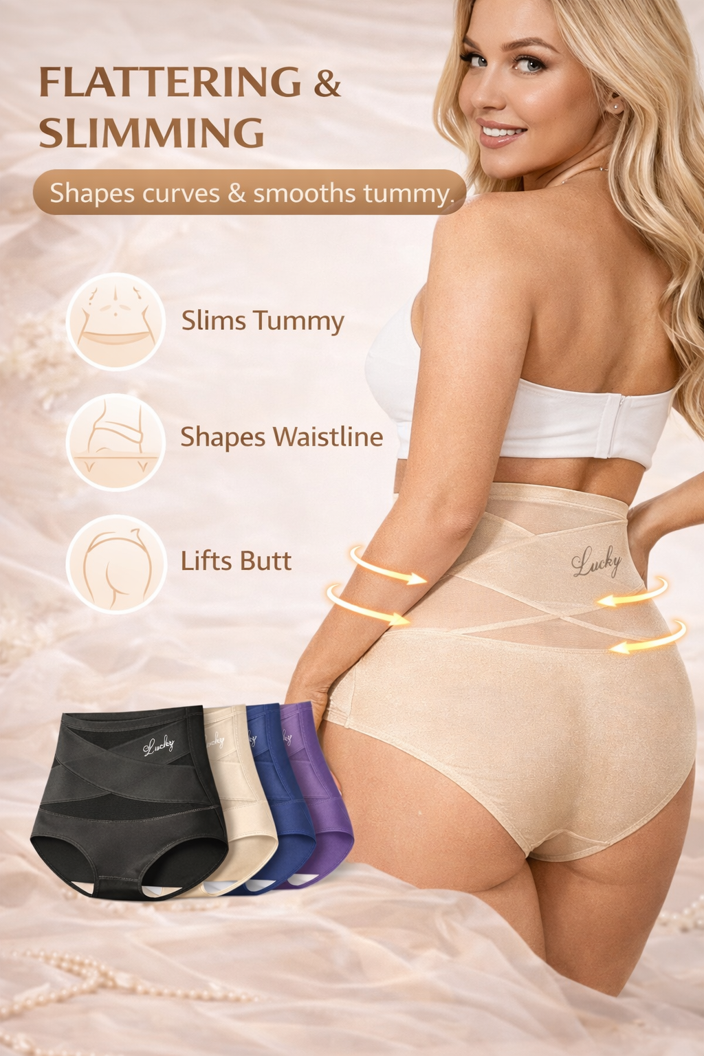 High-Waist Tummy Control Seamless Shaping Panties
