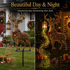 🔥Last day with huge discounts!✨ Light-Up Christmas Reindeer Yard Stake 🦌