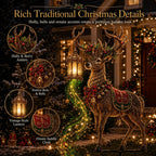 🔥Last day with huge discounts!✨ Light-Up Christmas Reindeer Yard Stake 🦌