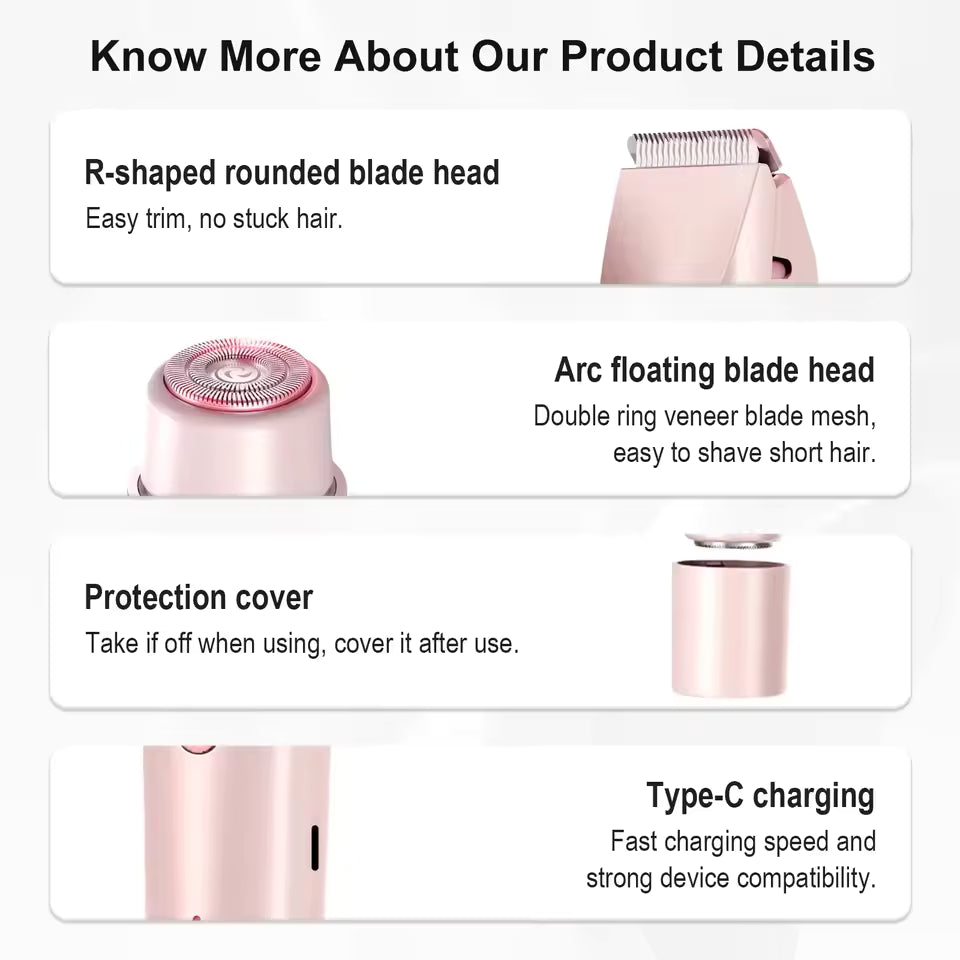 Next-Gen 2-in-1 Cordless Shaver (2026 Edition) – Precision Ceramic Blades for Face & Body