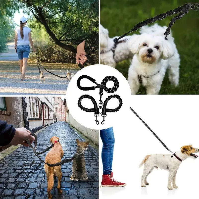 Dual Dog Leash No-Pull System – 360° Swivel Double Leash with Padded Comfort Handle