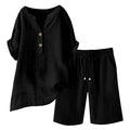 🔥Limited-time offer-Women's Cotton Linen 2-Piece Outfit Set