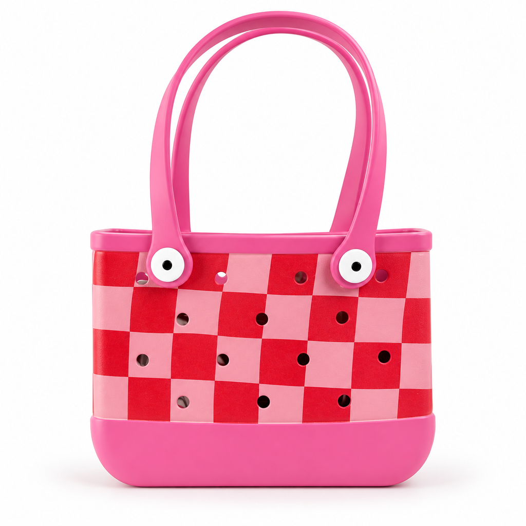 Small EVA Rubber Beach Tote Bag – Waterproof & Washable Open Carryall
