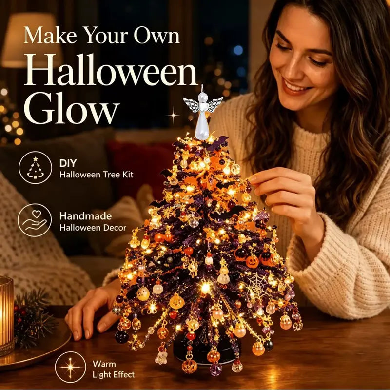 DIY Mini Crystal Christmas Tree Kit: Complete Tabletop Craft Set with Angel Topper