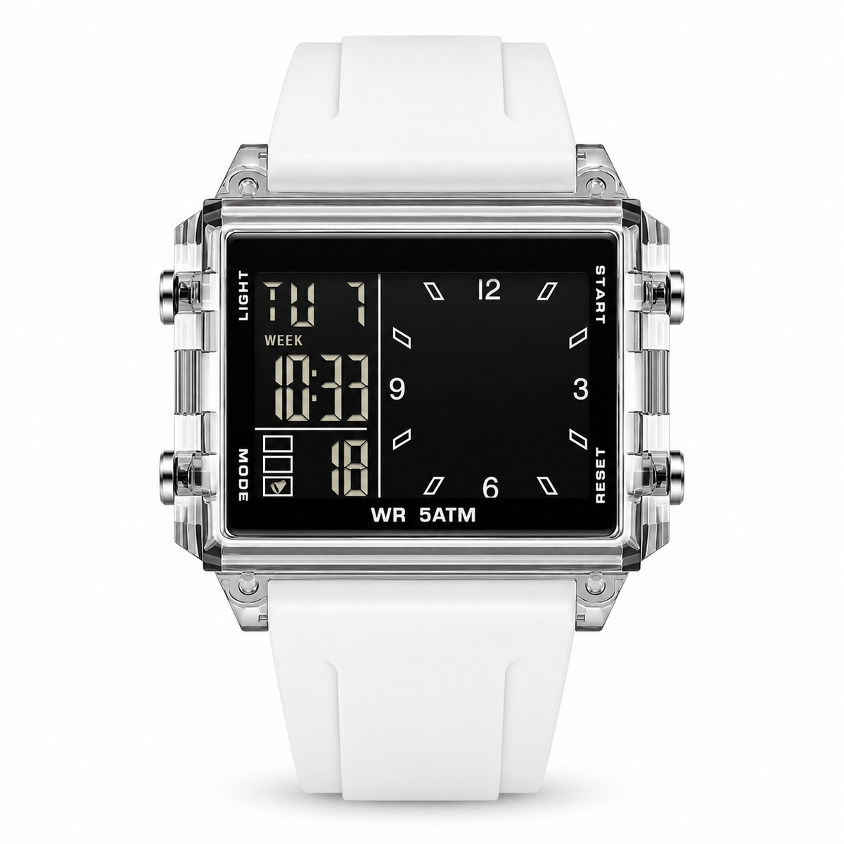 🔥Analog-Digital Sport Watch – Waterproof, Luminous & Multi-Function