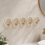 ⚡Self-Adhesive Hexagon Ripple Utility Hooks – Damage-Free Wall Organizers for Keys, Towels & Coats