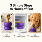 Durable Fillable Dog Chew Bone – Freezable Treat Dispenser for Aggressive Chewers