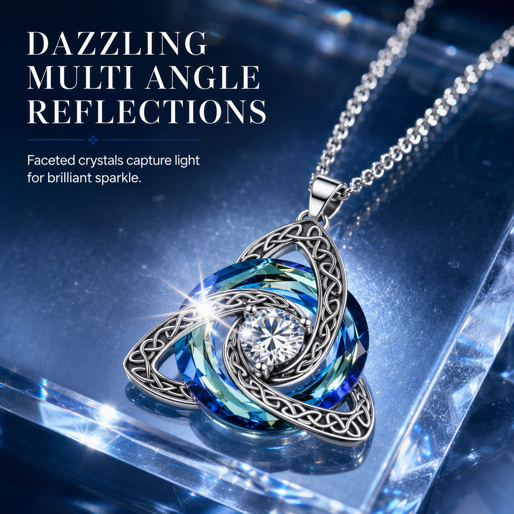 ⏳🔥LIMITED-TIME 50% OFF! ⏰Women's Celtic Knot Birthstone Pendant Necklace📿