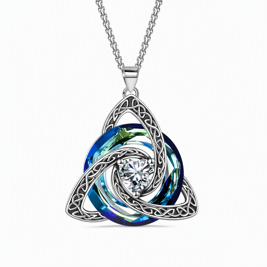 ⏳🔥LIMITED-TIME 50% OFF! ⏰Women's Celtic Knot Birthstone Pendant Necklace📿