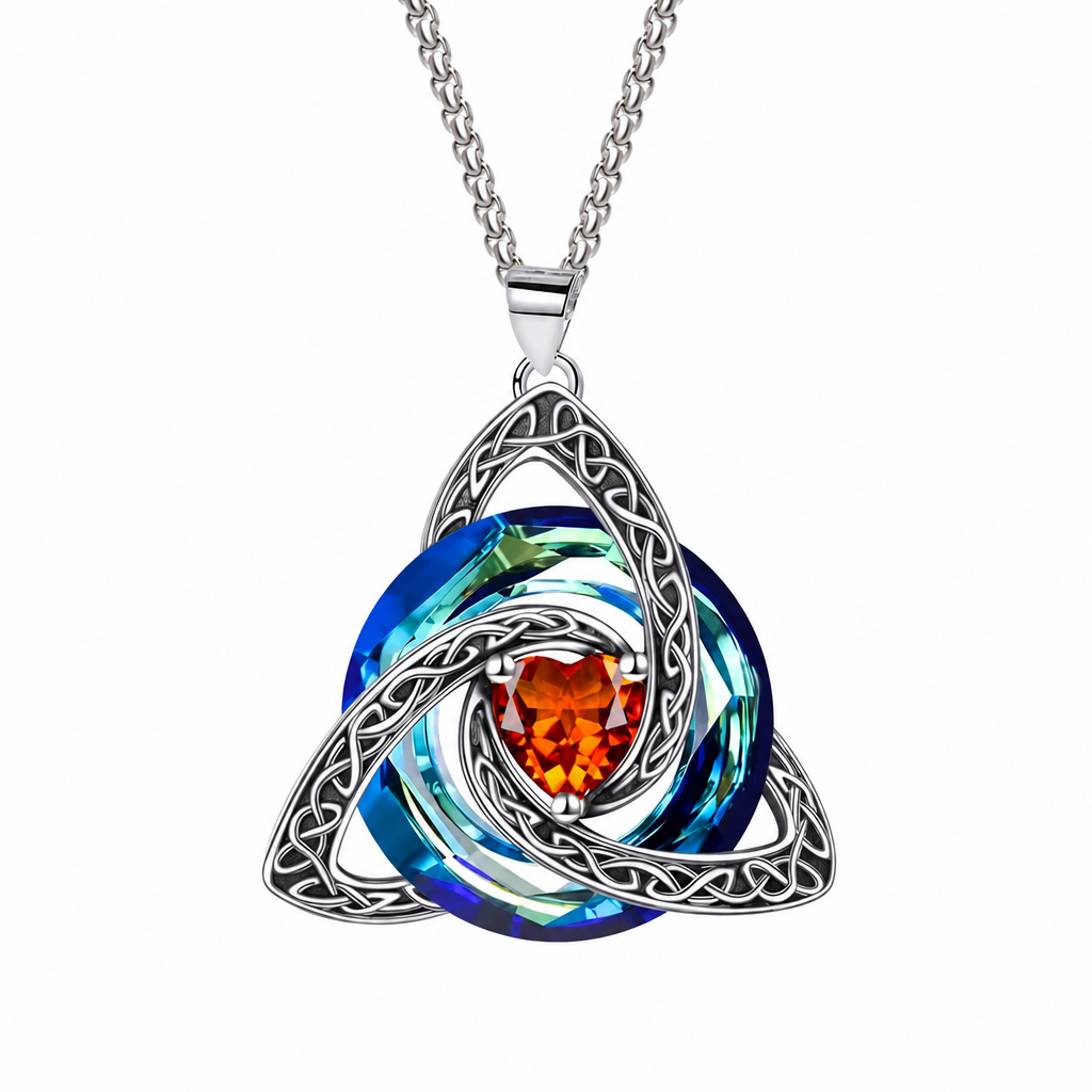 ⏳🔥LIMITED-TIME 50% OFF! ⏰Women's Celtic Knot Birthstone Pendant Necklace📿