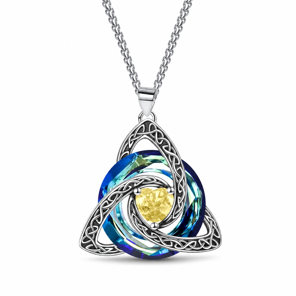 ⏳🔥LIMITED-TIME 50% OFF! ⏰Women's Celtic Knot Birthstone Pendant Necklace📿
