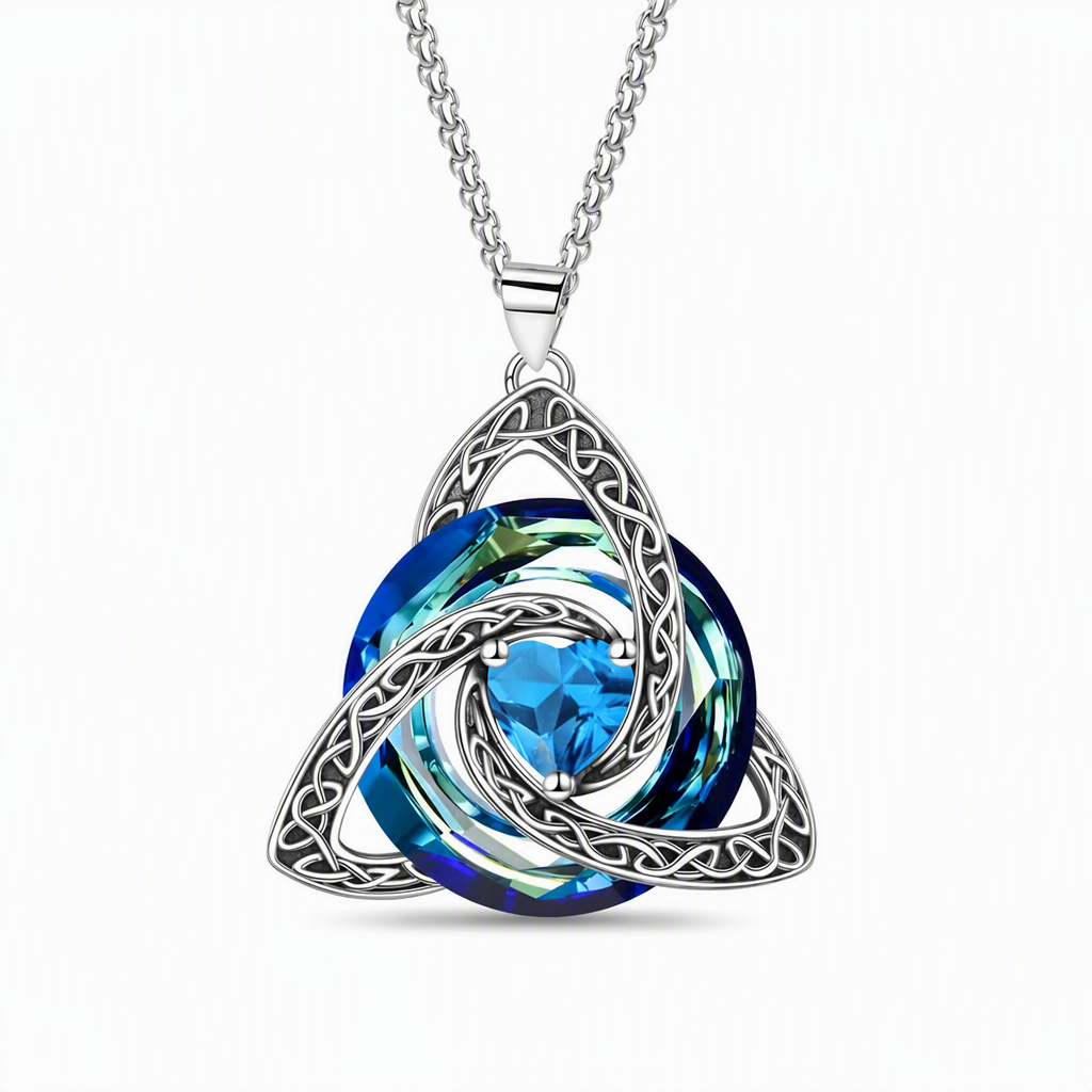 ⏳🔥LIMITED-TIME 50% OFF! ⏰Women's Celtic Knot Birthstone Pendant Necklace📿