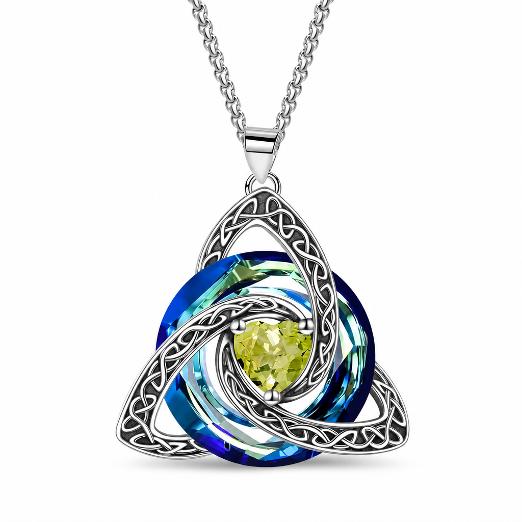 ⏳🔥LIMITED-TIME 50% OFF! ⏰Women's Celtic Knot Birthstone Pendant Necklace📿