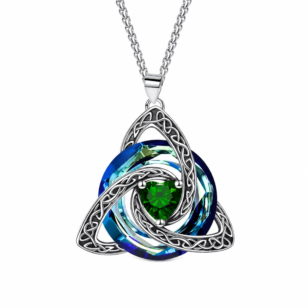⏳🔥LIMITED-TIME 50% OFF! ⏰Women's Celtic Knot Birthstone Pendant Necklace📿