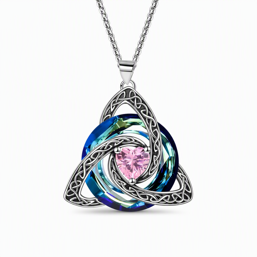 ⏳🔥LIMITED-TIME 50% OFF! ⏰Women's Celtic Knot Birthstone Pendant Necklace📿