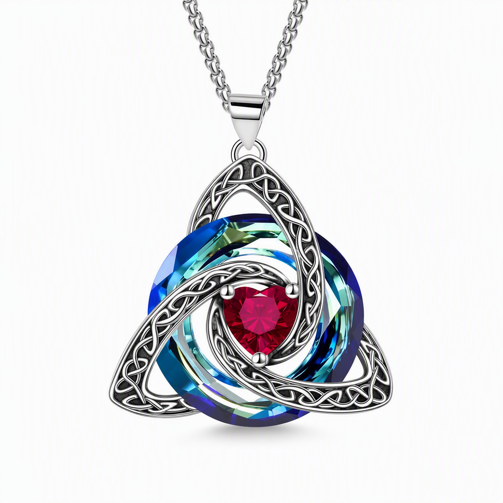 ⏳🔥LIMITED-TIME 50% OFF! ⏰Women's Celtic Knot Birthstone Pendant Necklace📿