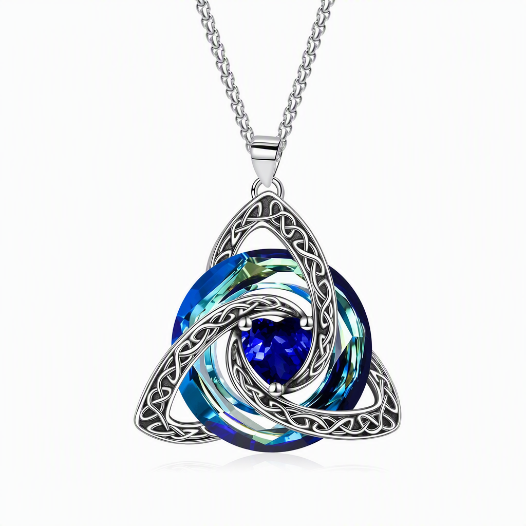 ⏳🔥LIMITED-TIME 50% OFF! ⏰Women's Celtic Knot Birthstone Pendant Necklace📿